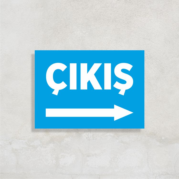 Çıkış Sağa Ok Levha