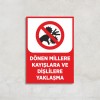 Dönen Millere Kayışlara ve Dişlilere Yaklaşma Levha