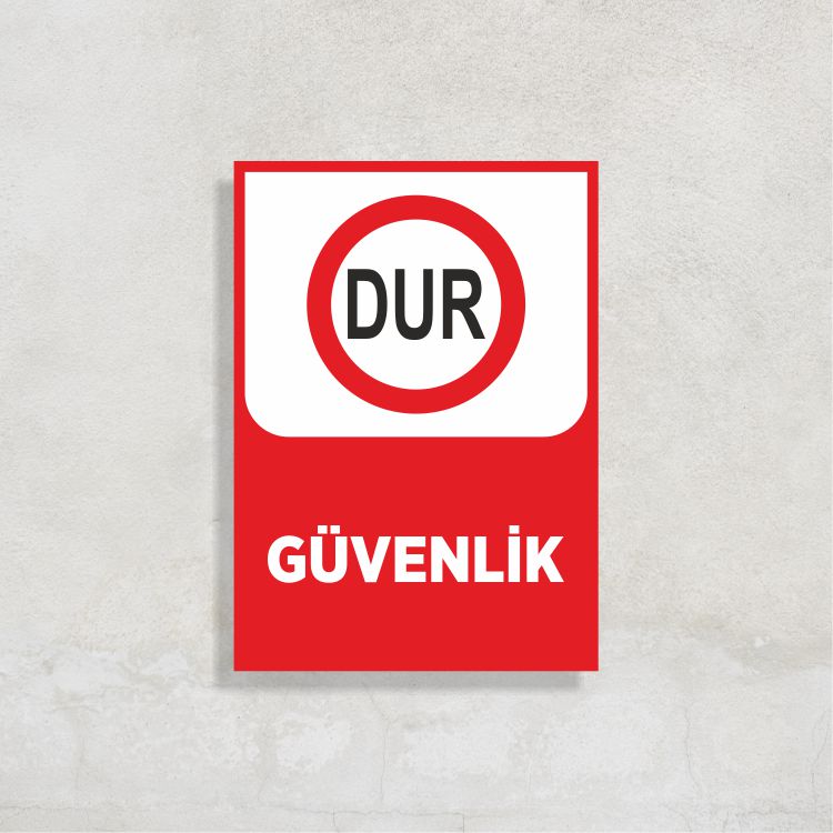 Dur Güvenlik Levha