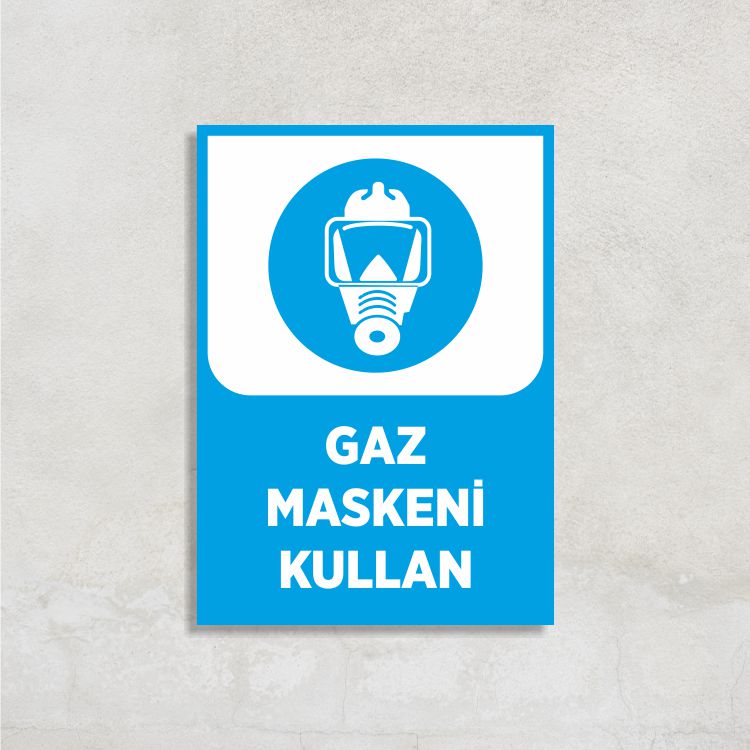 Gaz Maskeni Kullan Levha