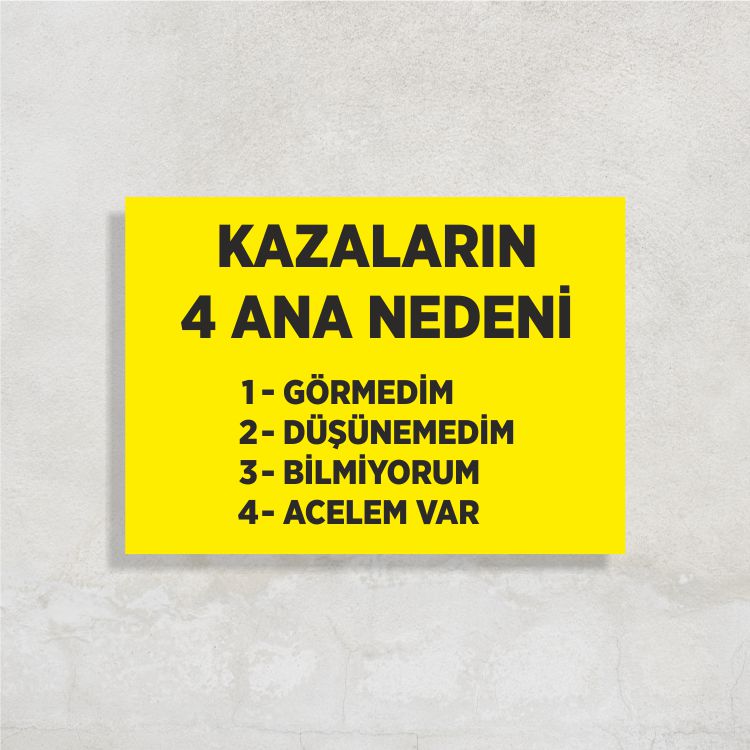 Kazaların 4 Ana Nedeni