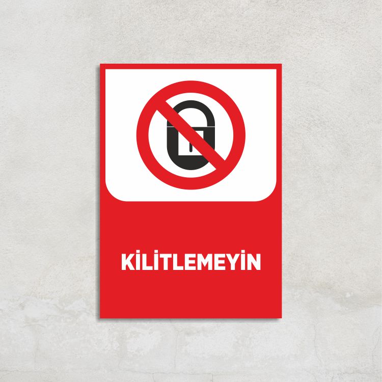 Kilitlemeyin