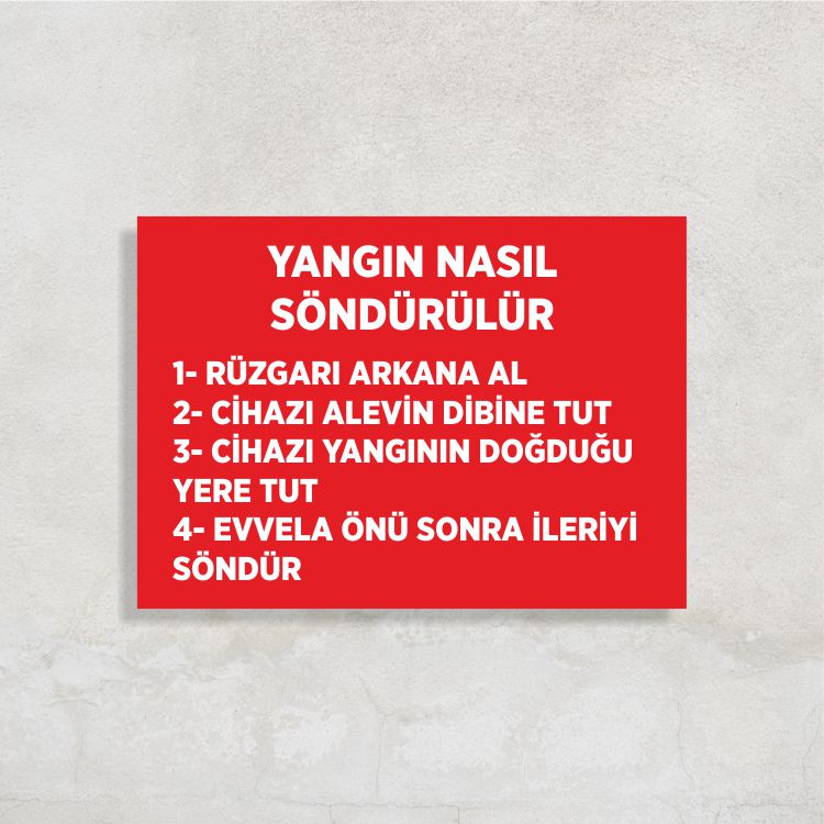 Yangın Nasıl Söndürülür
