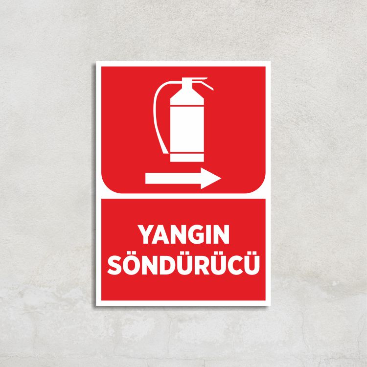 Yangın Söndürücü Sağa Ok