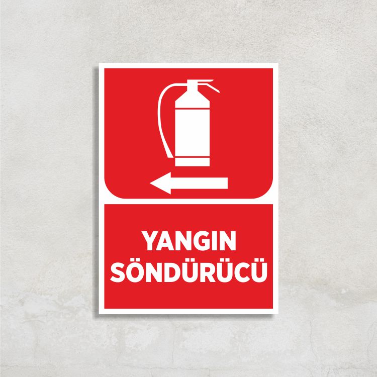 Yangın Söndürücü Sola Ok