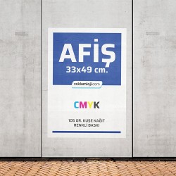 34X49 Afiş 105 Gr