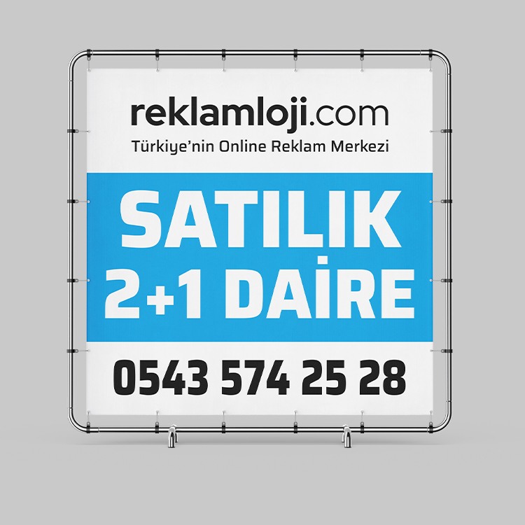 100x120 cm Emlak Branda Baskı