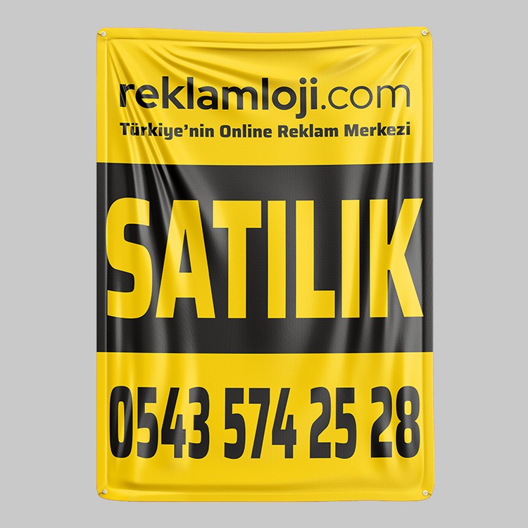 40x60 cm Emlak Branda Baskı
