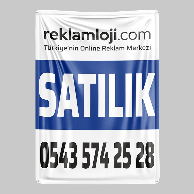 35x50 cm Emlak Branda Baskı